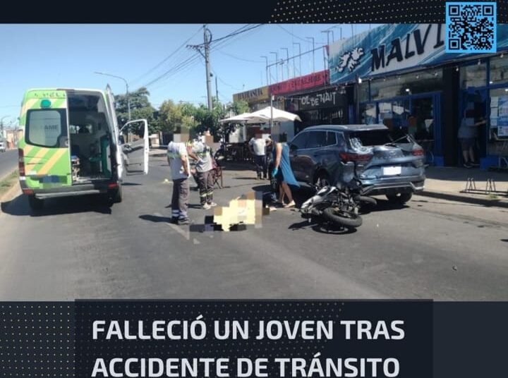 FALLECIÓ UN MOTOCICLISTA AL CHOCAR CON UNA CAMIONETA EN AVENIDA SAVIO AL 1200