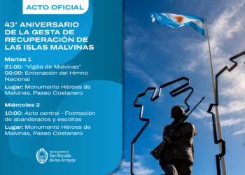 ACTO OFICIAL POR EL 43º ANIVERSARIO DE LA GESTA DE MALVINAS
