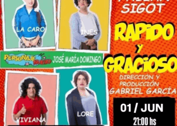 FABIÁN SIGOT PRESENTA “RÁPIDO Y GRACIOSO” EN EL AUDITORIO SAN NICOLÁS