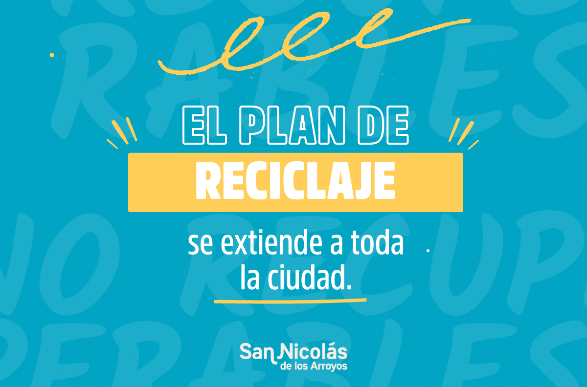 EL MUNICIPIO EXTIENDE EL PLAN DE RECICLAJE A TODA LA CIUDAD