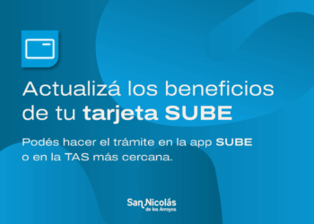 TARJETA SUBE: ACTUALIZÁ LOS BENEFICIOS LOCALES