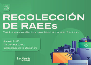 ESTE JUEVES SE REALIZARÁ LA CAMPAÑA DE RECOLECCIÓN DE RAEE