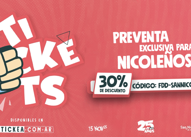 FIESTA DE DISFRACES: COMENZÓ LA PREVENTA EXCLUSIVA PARA NICOLEÑOS