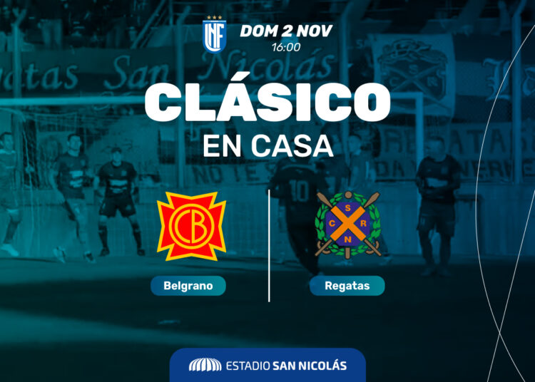 DOMINGO DE CLÁSICO: BELGRANO Y REGATAS SE ENFRENTAN EN EL ESTADIO SAN NICOLÁS